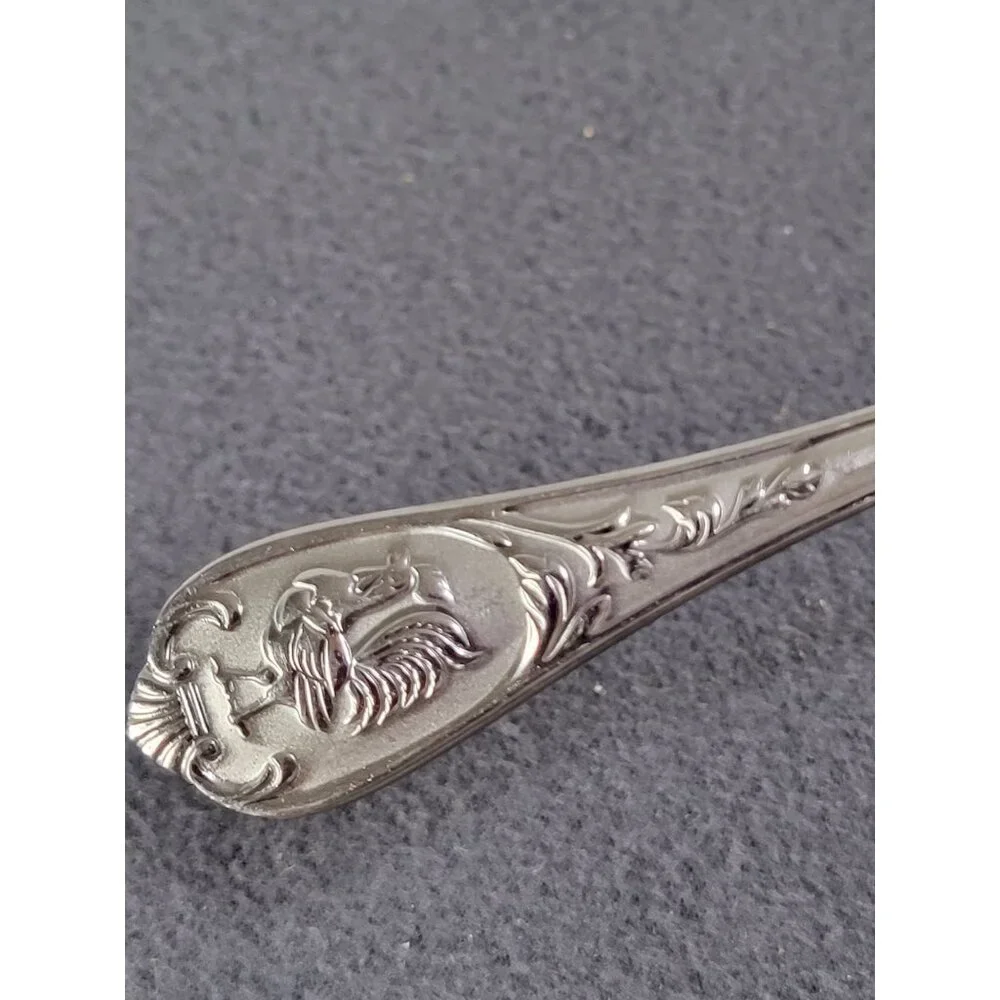 Rooster Chicken Farmhouse Set of 2 Teaspoons Stainless Steel Decorative